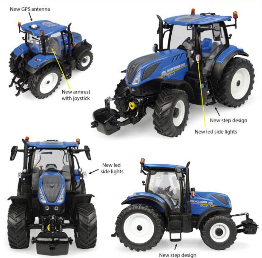 Juguete Tractor New Holland T7.165S 1:32