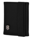 Billetera Negra De Tres Pliegues Con Portadocumentos De Micromalla Victorinox