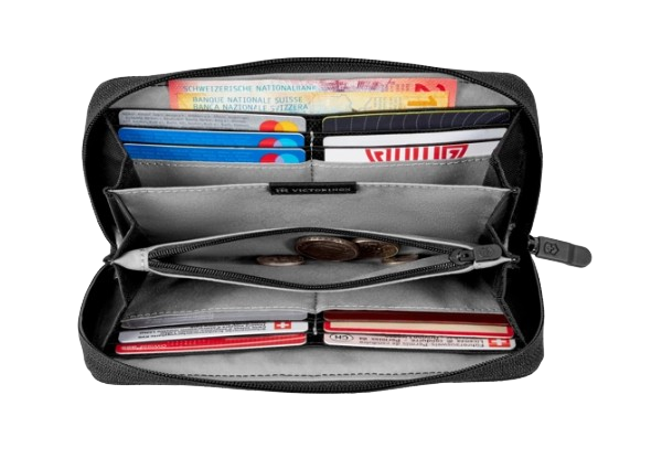 Cartera de viaje EXT Continental Wallet RFID Negra Victorinox.