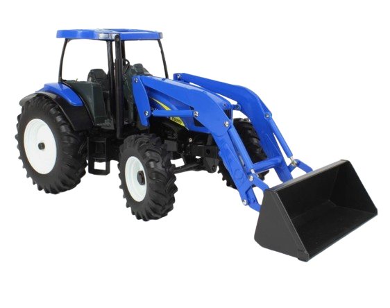 Juguete Tractor New Holland T6070 Con Cargador Frontal