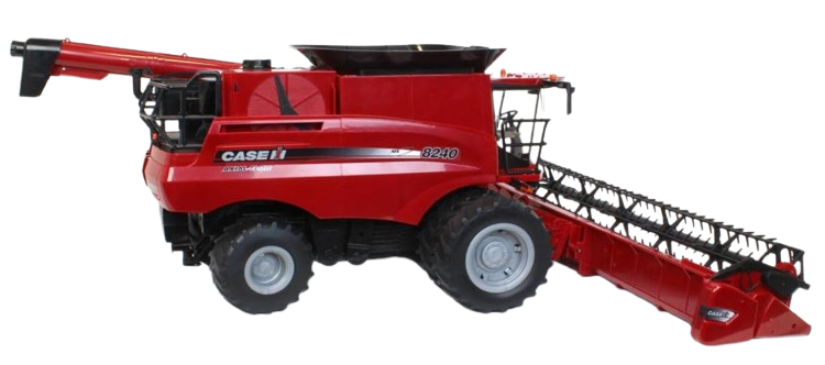 Juguete Trilladora CASE IH 8240 1:16 Con 2 Bancos