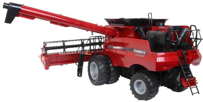 Juguete Trilladora CASE IH 8240 1:16 Con 2 Bancos