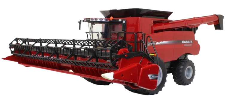 Juguete Trilladora CASE IH 8240 1:16 Con 2 Bancos