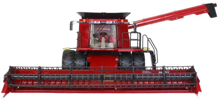 Juguete Trilladora CASE IH 8240 1:16 Con 2 Bancos