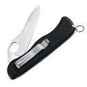 Navaja Bloqueo Sentinel Hja Lisa Negra Con Clip