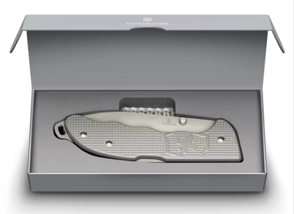 Navaja Victorinox Evoke Alox Plata Con Correa.