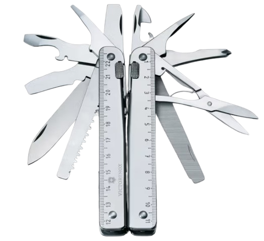 Pinza Multiherramienta SWISS TOOL X PLUSS Victorinox Con Herramienta De Maneral y Funda De Nylon 37 Funciones