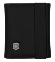 Billetera Negra De Tres Pliegues Con Portadocumentos De Micromalla Victorinox