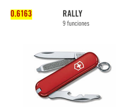 Navaja Rally Roja Victorinox 9 Funciones 58mm