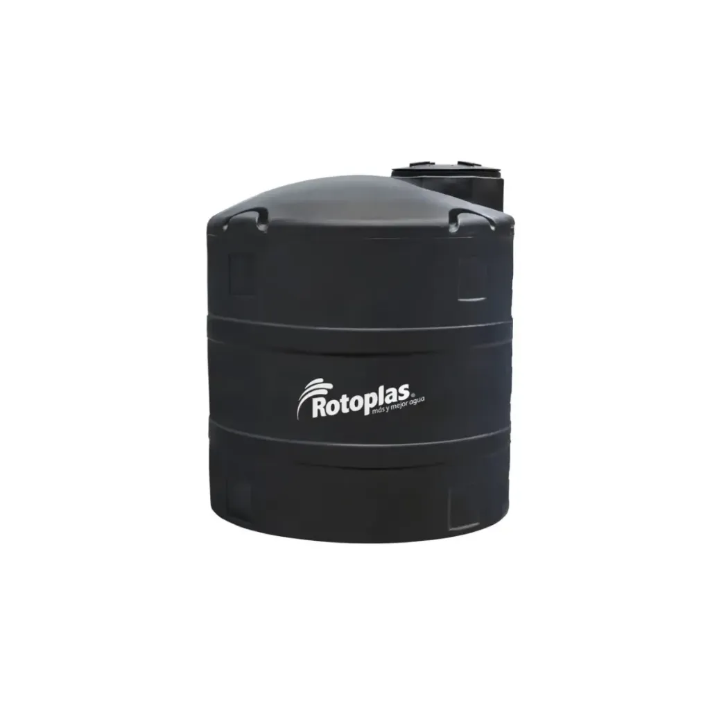 Tanque vertical estándar 2,500 litros color negro
