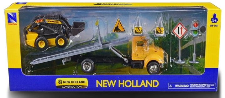 Juguete Camión PeterBilt Plataforma Con Mini Cargador L228 NH