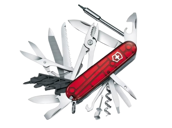 Navaja Victorinox Cybertool L Roja Transparente