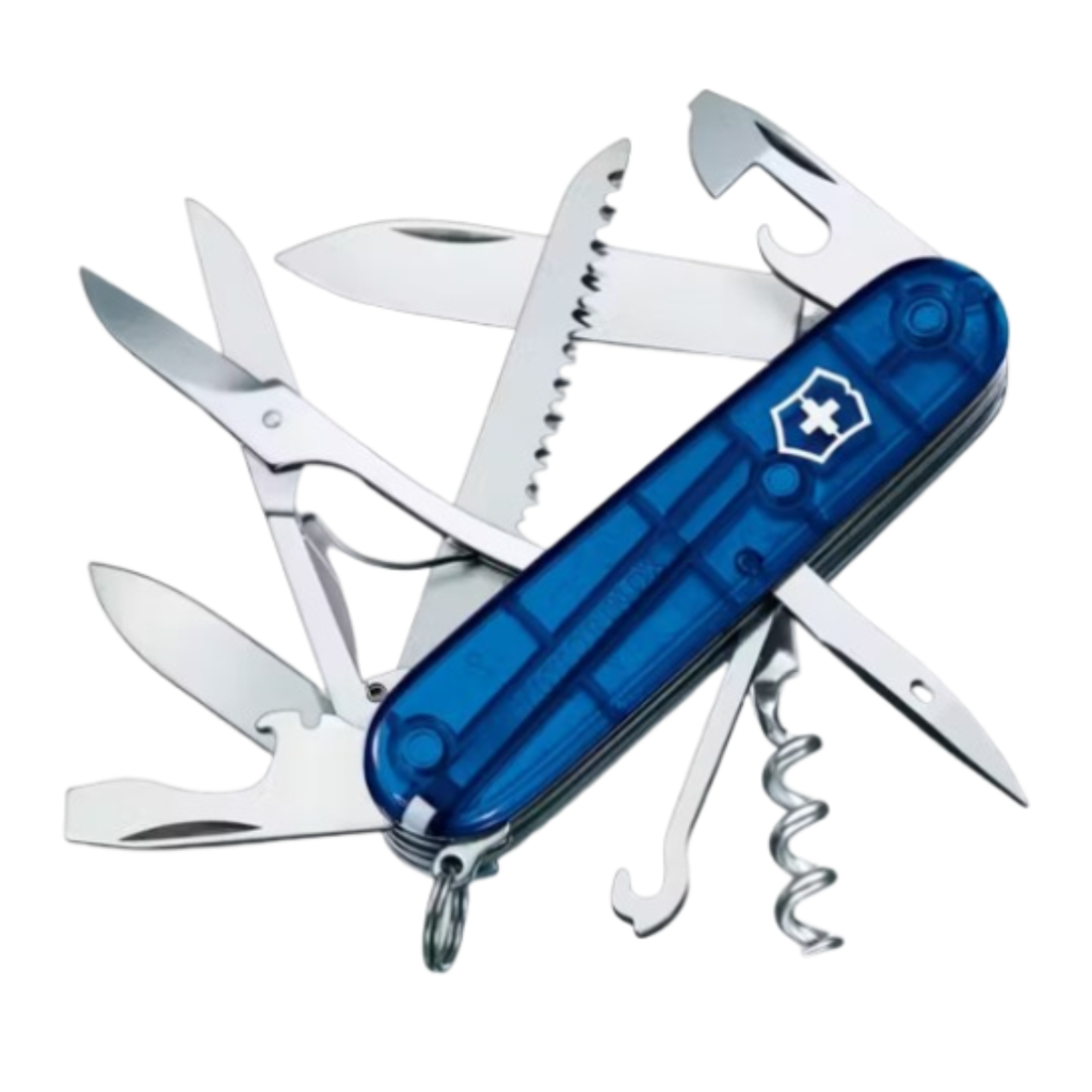 Navaja Hunstman Azul Transparente 15 Usos Victorinox