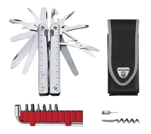 [3.0338.N] Pinza Multiherramienta SWISS TOOL X PLUSS Victorinox Con Herramienta De Maneral y Funda De Nylon 37 Funciones