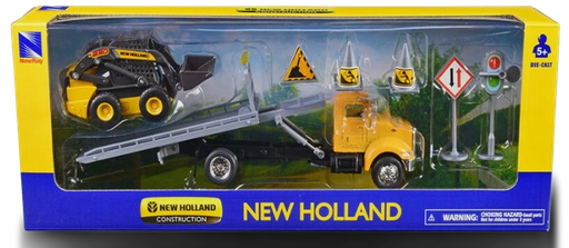 [16173] Juguete Camión PeterBilt Plataforma Con Mini Cargador L228 NH