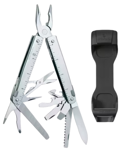 [3.0327.H] Pinza Multiherramienta SWISS TOOL X Victorinox 26 Funciones Con Clip De Plástico