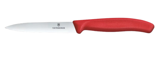 [6.7701.C1] Cuchillo Mondador 10cm Corte Recto Rojo Victorinox